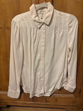 cloth & stone Light Pink Pintuck Button-Down Shirt